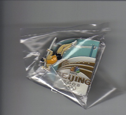 2008 Beijing Olympics Pole Vaulter Pinback