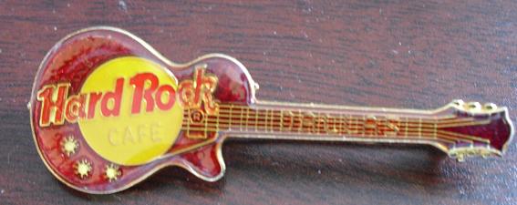 Modern Hard Rock Cafe Guitar Pinback