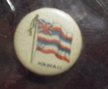 1890s Tin Tobacco Pinback - Hawaii