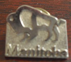 Modern Manitoba Logo Pinback