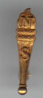 Vintage Gold Filled NS Junior Honor Pinback