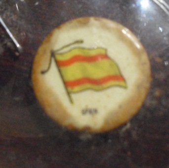 1890s Tin Tobacco Pin - Spain