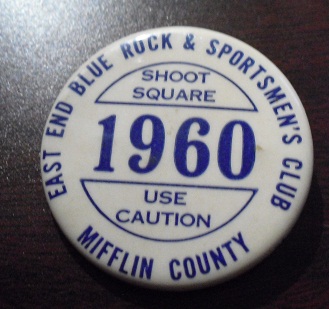 Vintage 1960 Mifflin County Sportsmen's Club Pinback