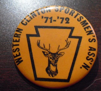 1971 72 Western Clinton Sportsmen's Assn Pinback