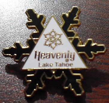 Modern Heavenly Lake Tahoe Pinback