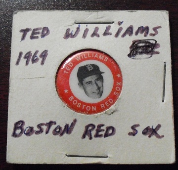 RARE 1969 Metal Pinback - Ted Williams NrMint+