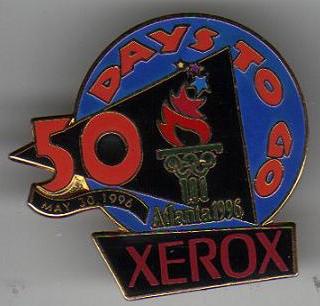 1996 Atlanta Olympics Xerox Pinback