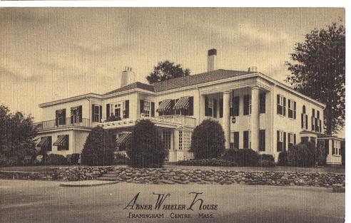 Vintage Postcard Abner Wheeler House