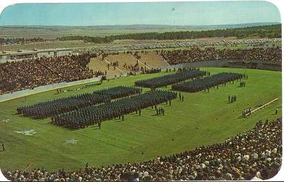 1976 Dated Postcard Air Force Cadets Standing