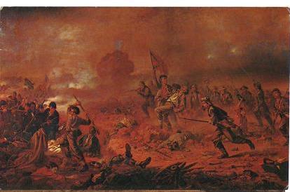 1968 Dated Postcard The Battle of the Crater