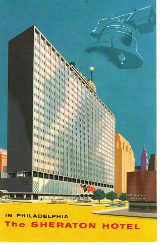 1969 Postcard Philadelphia Sheraton Hotel