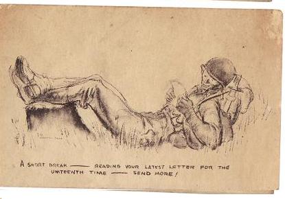 Vintage WWI Era Unused Soldier Postcard