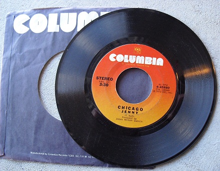 1973 45 Record - Jenny by Chicago