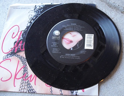 1987 45 Record - Skin Deep by Cher