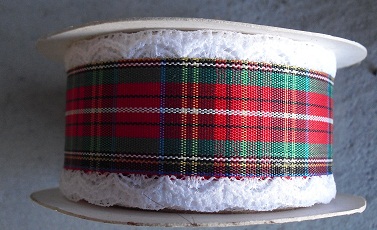 Vintage Creative Craft Plaid Ribbon Roll