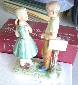 Gorham 1981 Norman Rockwell Figurine Day in Life Girl MIB
