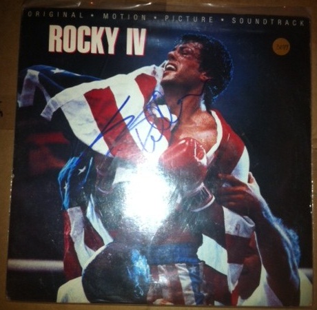 Sylvester Stallone Signed Rocky IV Record Album