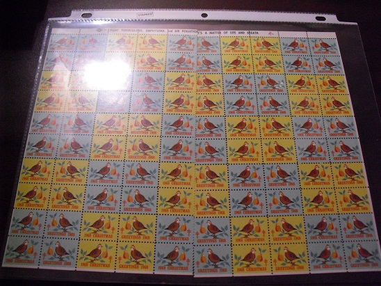 Lot of 1968 TB American Lung Assoc Christmas Seals
