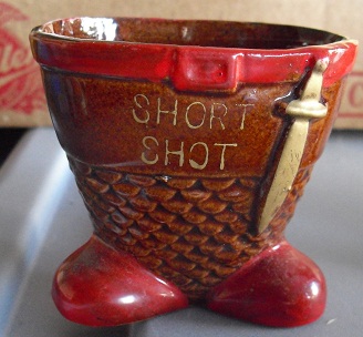 Vintage Pottery Japan Short Shot Shotglass