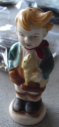 Vintage Ceramic German Boy Salt Shaker