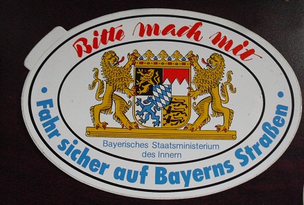 Vintage German Sticker - Bayerisches Staatsministerium des Inner