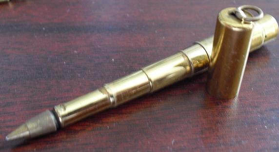 Vintage Brass Writescape Stretch Pen
