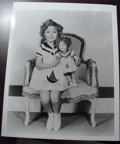Shirley Temple with Doll 8x10 Photograph