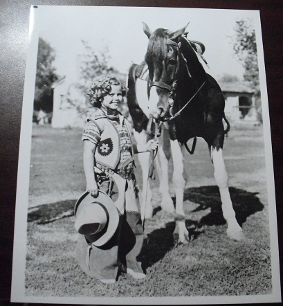 Shirley Temple with Horse 8x10 Photograph