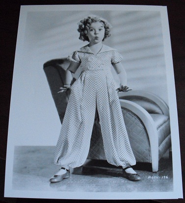 Shirley Temple in Polka Dot Outift 8x10 Photograph