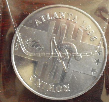 1996 Aluminum Token Atlantic Olympics Rowing