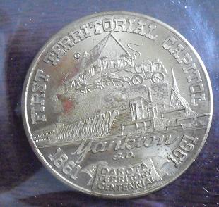 1961 Brass Token Yankton Dakota Centennial