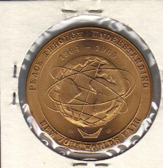 1965 Brass New York World's Fair Commemorative Coin