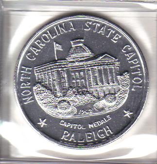 1962 Aluminum Token Raleigh North Carolina