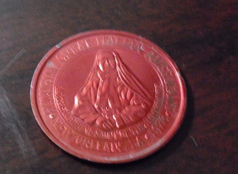 Aluminum 1978 Italian American Marching Club Token