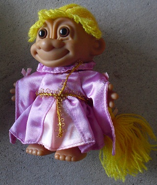 Russ Long Hair Character Girl Troll Figurine 4 3/4"