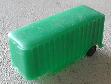 Vintage Soft Plastic Green Truck Trailer
