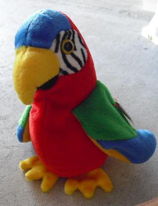 Ty Beanie Baby - 1998 Parrot Jabber
