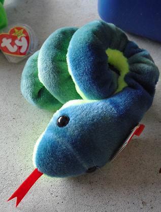 Ty Beanie Baby - 1997 Snake Hissy