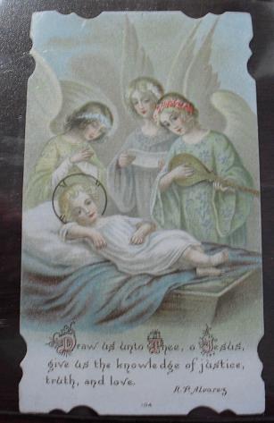 Early 1900s Religious Christmas Card with Motto