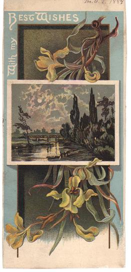 Victorian Trade Card 1887 Christmas