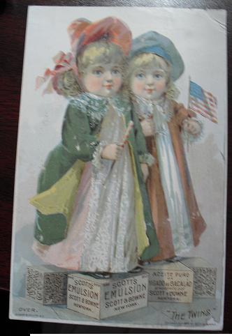1889 Trade Card Scott's Emulsion