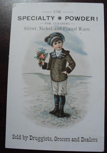 Victorian Trade Card Speciality Powder