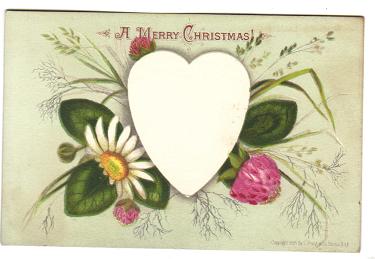 1878 L Prang Merry Christmas Victorian Card