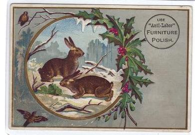 Victorian Trade Card Anti Labor Furniture Polish