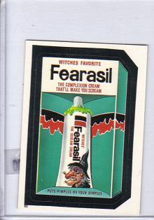 1986 Topps Wacky Packages Test Issue Sticker Fearasil