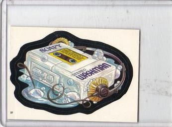 1986 Topps Wacky Packages Test Issue Sticker Soapy Washman