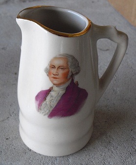 Vintage Ceramic Miniature George Washington Pitcher