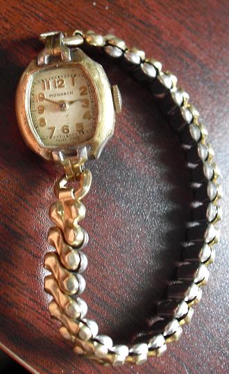 Vintage 12 K Gold Filled Monarch Womens Watch
