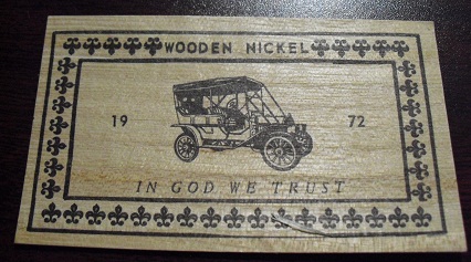 1972 Wooden Nickel Bill - Old Car