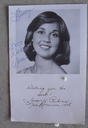 Susan Perkins 1978 Miss America Signed Photograph, WhyBidMore Collectibles